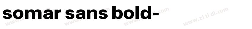 somar sans bold字体转换
